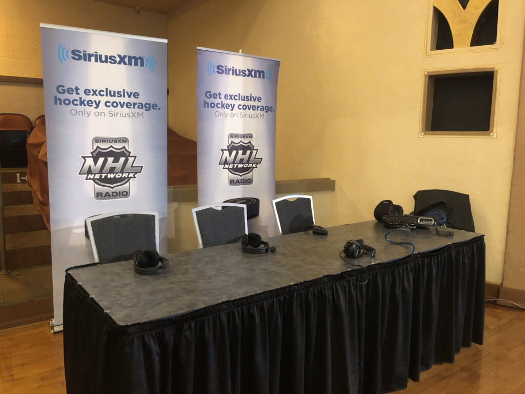 NHL setup at NHL Draft in San Jose California